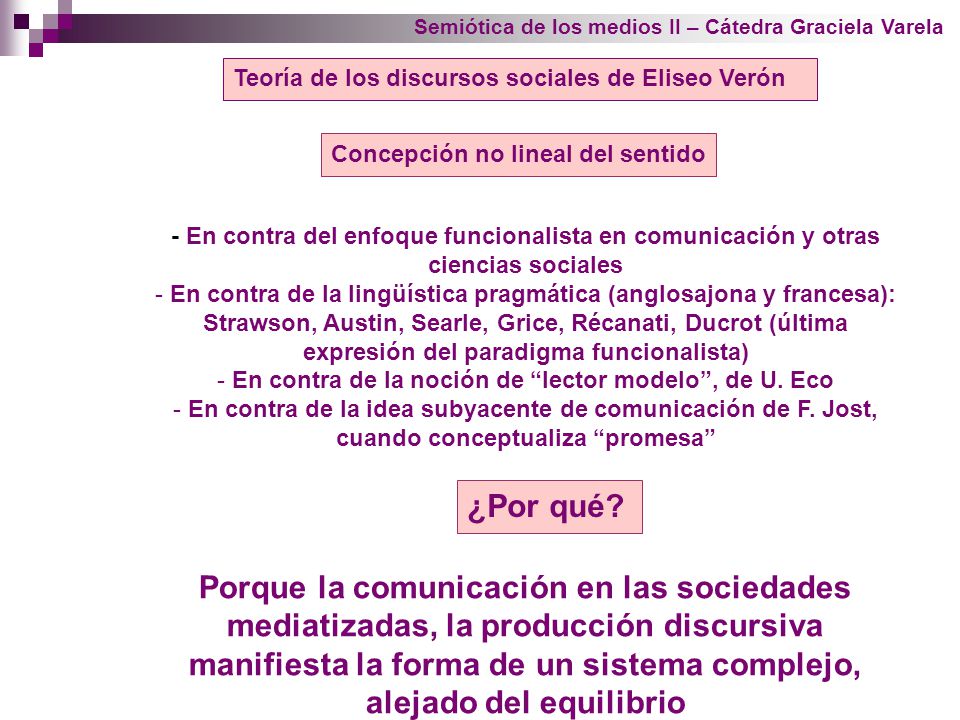 En contra de la noción de lector modelo , de U. Eco