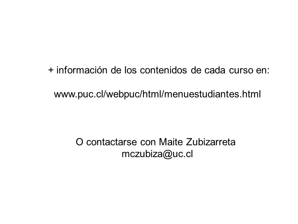 + información de los contenidos de cada curso en: