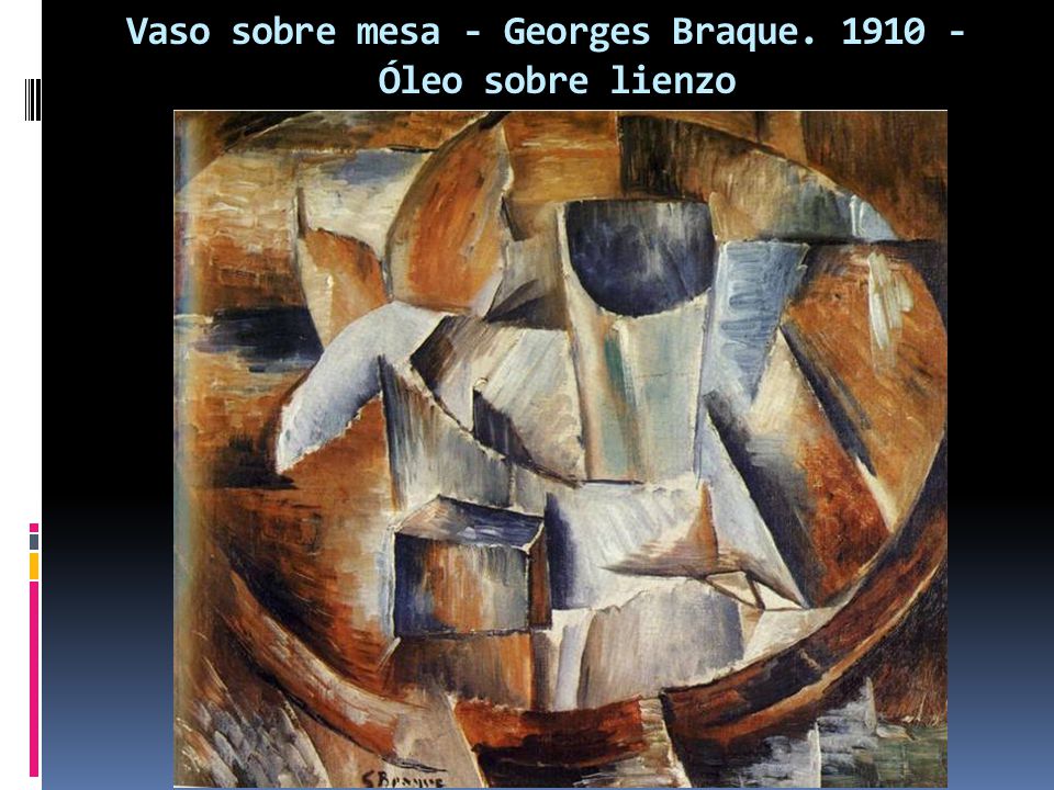 Vaso sobre mesa - Georges Braque Óleo sobre lienzo