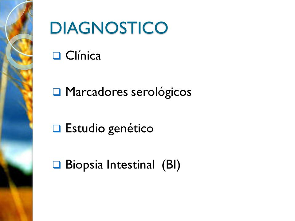 DIAGNOSTICO Clínica Marcadores serológicos Estudio genético