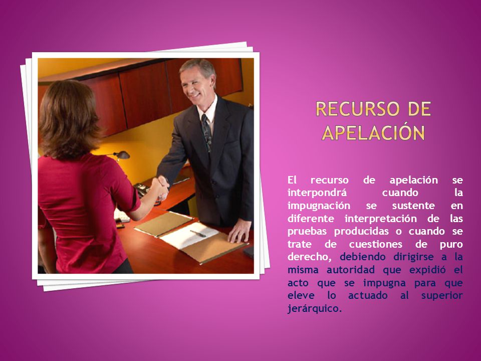 RECURSO DE APELACIÓN