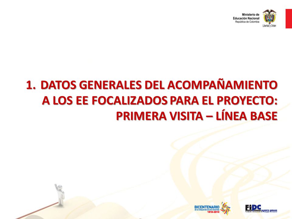DATOS GENERALES DEL ACOMPAÑAMIENTO A LOS EE FOCALIZADOS PARA EL PROYECTO: PRIMERA VISITA – LÍNEA BASE
