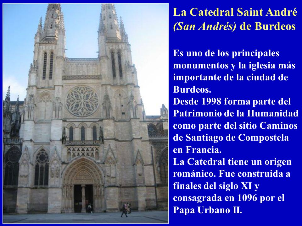 La Catedral Saint André (San Andrés) de Burdeos