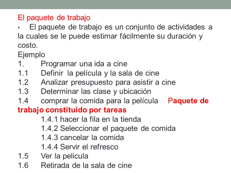 1. Programar una ida a cine 1.1 Definir la película y la sala de cine