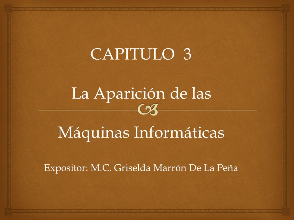 Máquinas Informáticas