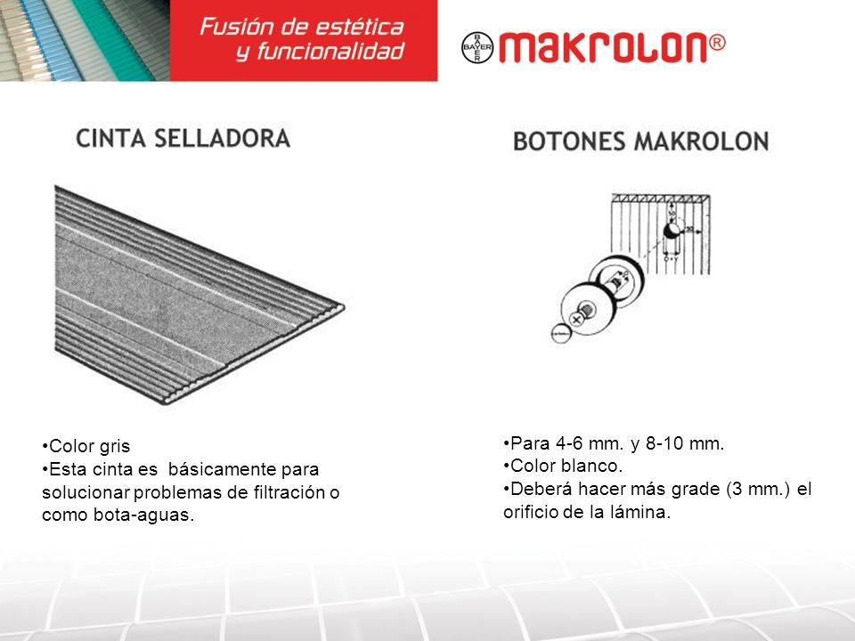1 ½ de 30 ml. Color gris. Esta cinta es básicamente para solucionar problemas de filtración o como bota-aguas.