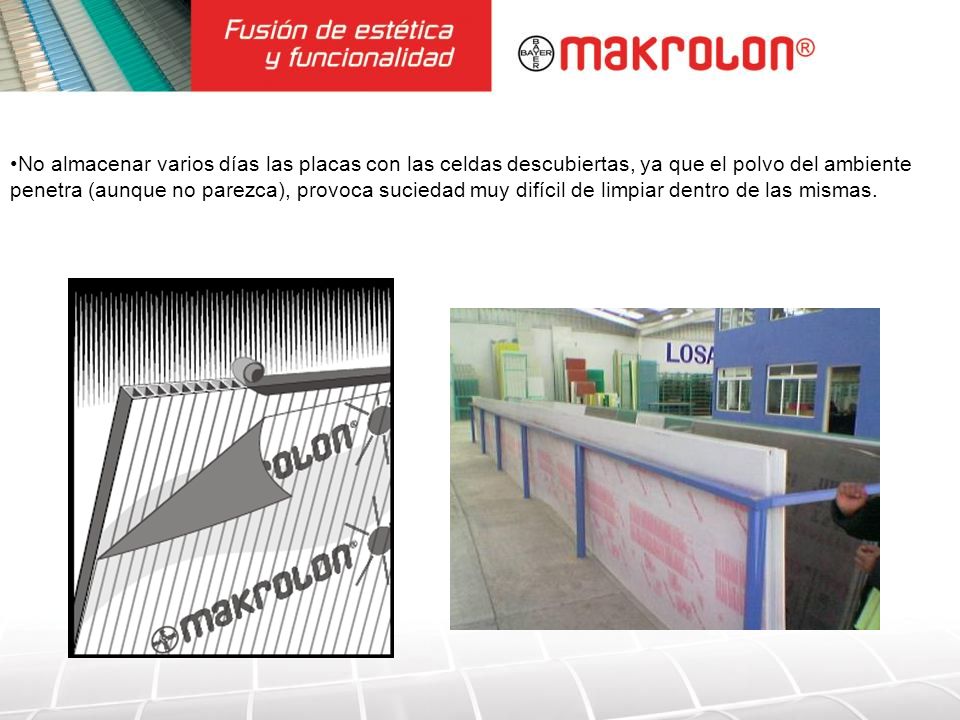 No almacenar varios días las placas con las celdas descubiertas, ya que el polvo del ambiente penetra (aunque no parezca), provoca suciedad muy difícil de limpiar dentro de las mismas.