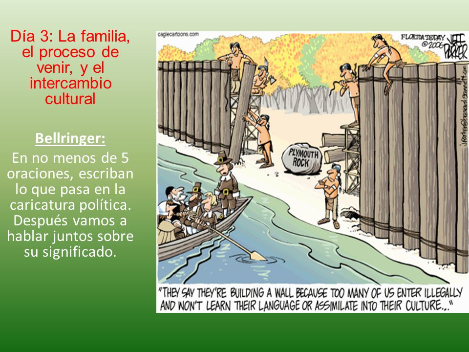 Día 3: La familia, el proceso de venir, y el intercambio cultural
