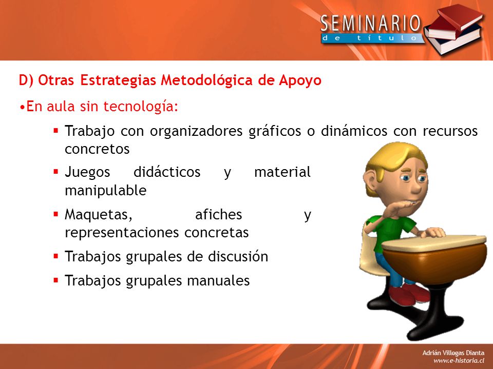 D) Otras Estrategias Metodológica de Apoyo