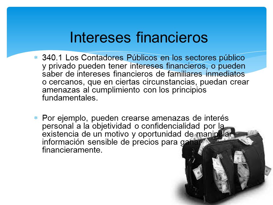 Intereses financieros