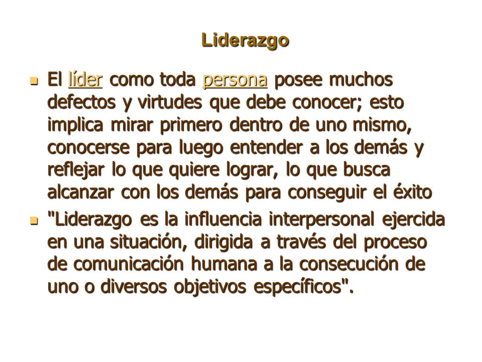 Liderazgo