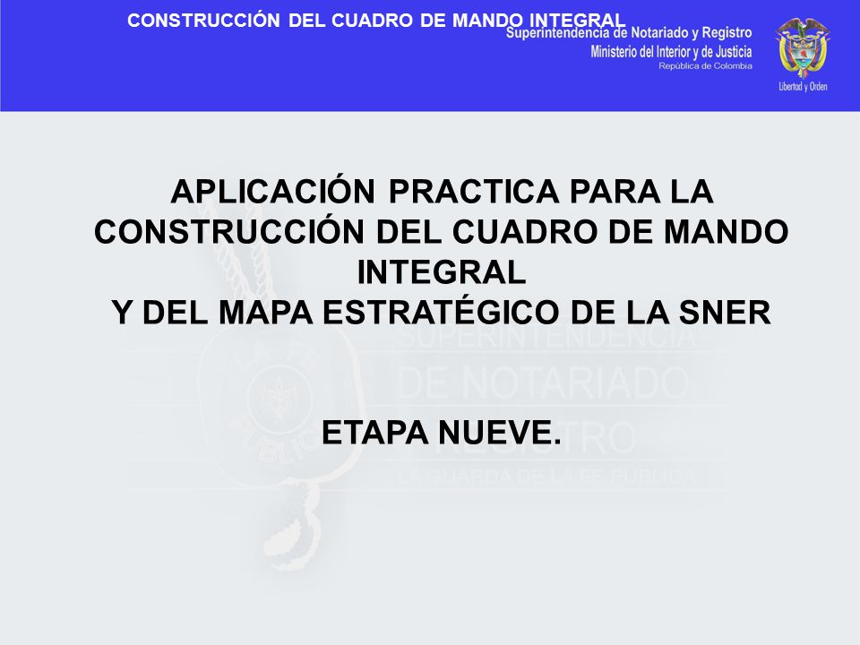 APLICACIÓN PRACTICA PARA LA CONSTRUCCIÓN DEL CUADRO DE MANDO INTEGRAL