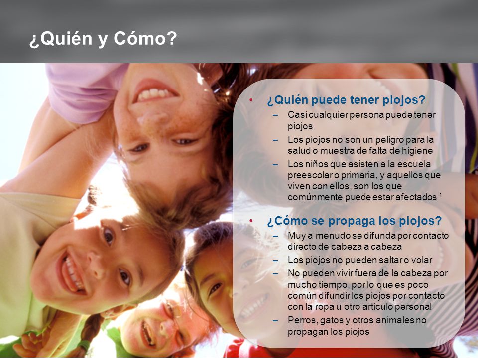 ¿Quién y Cómo ¿Quién puede tener piojos ¿Cómo se propaga los piojos