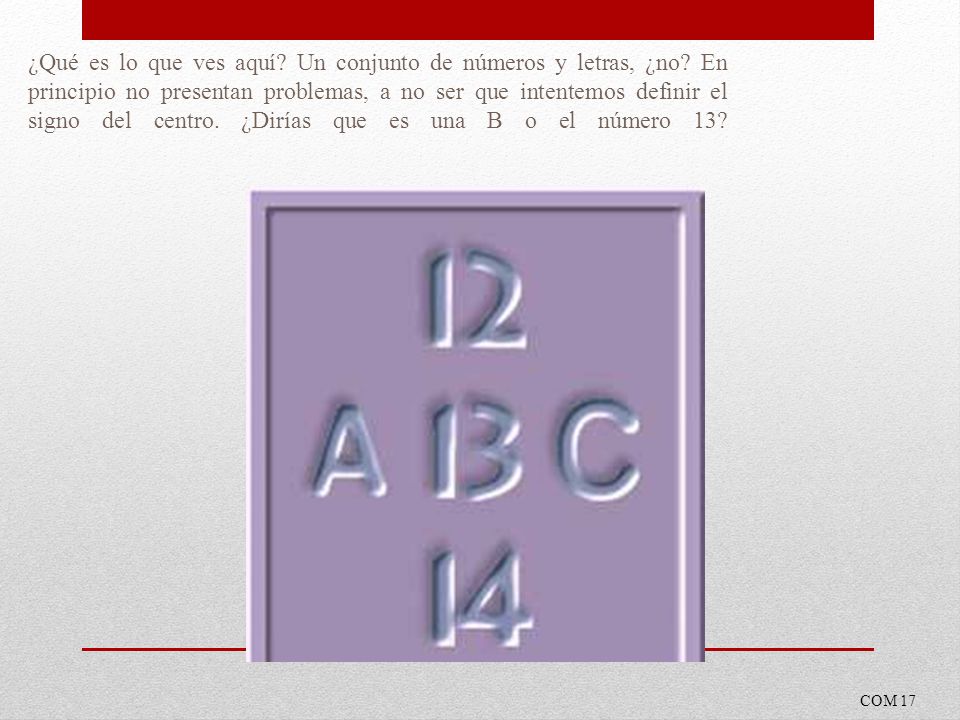 ¿Qué es lo que ves aquí. Un conjunto de números y letras, ¿no