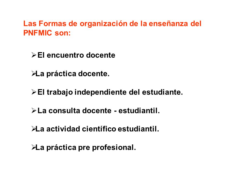 Las Formas de organización de la enseñanza del