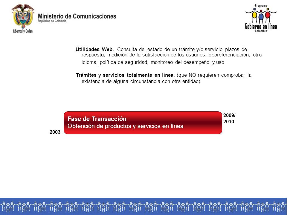 Obtención de productos y servicios en línea