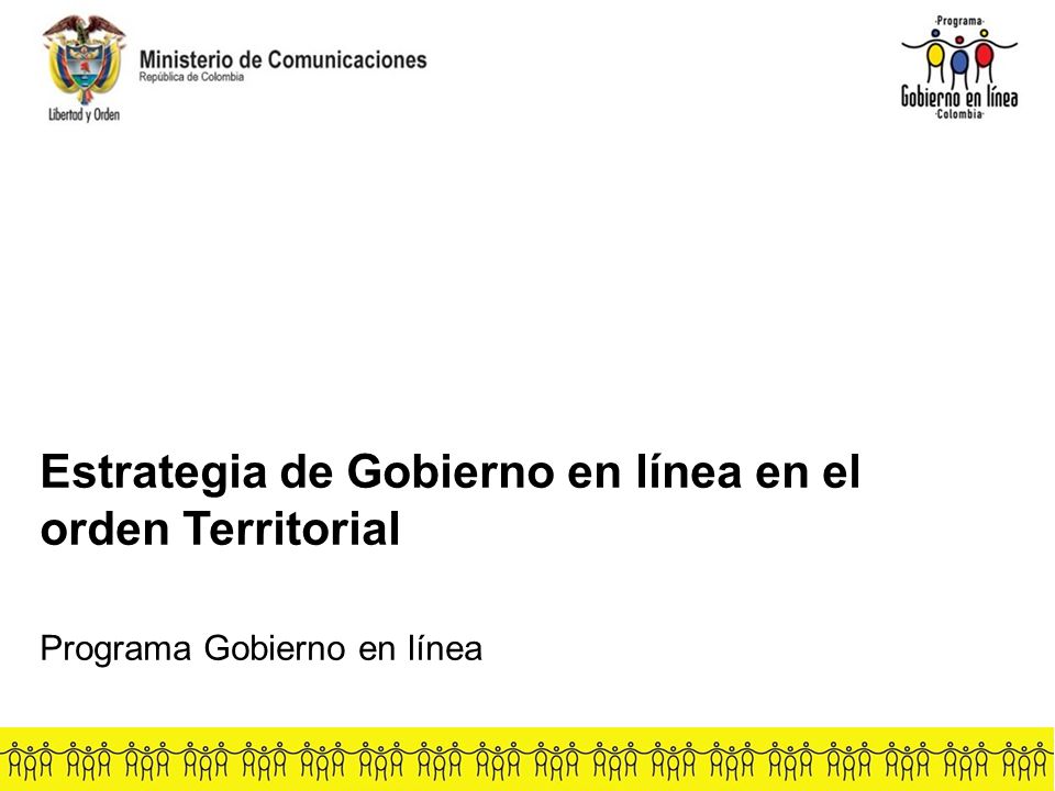 Estrategia de Gobierno en línea en el orden Territorial