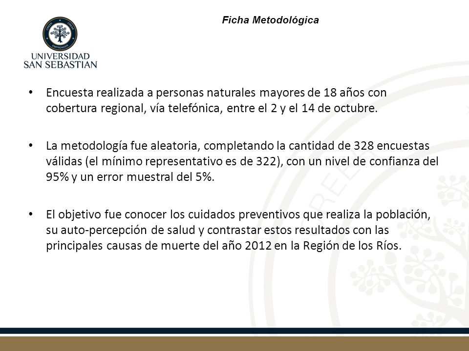 Ficha Metodológica Encuesta realizada a personas naturales mayores de 18 años con cobertura regional, vía telefónica, entre el 2 y el 14 de octubre.