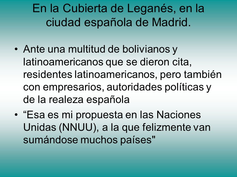 En la Cubierta de Leganés, en la ciudad española de Madrid.