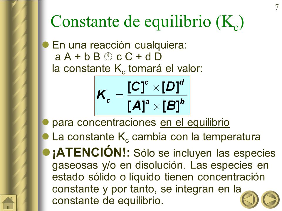 Equilibrio químico. - ppt descargar