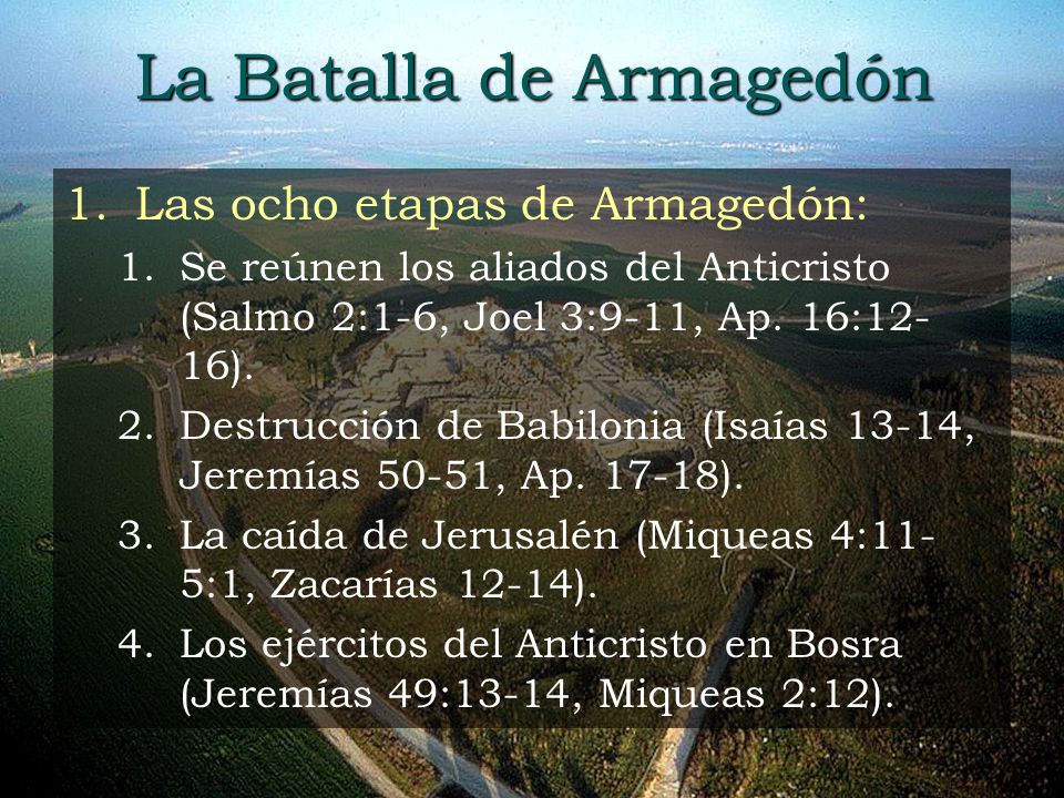 La Batalla de Armagedón