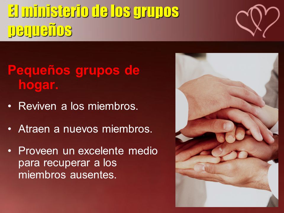 El ministerio de los grupos pequeños
