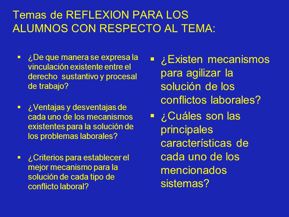 Temas de REFLEXION PARA LOS ALUMNOS CON RESPECTO AL TEMA:
