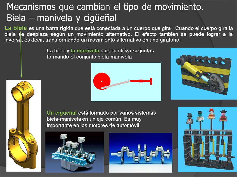 Mecanismos que cambian el tipo de movimiento