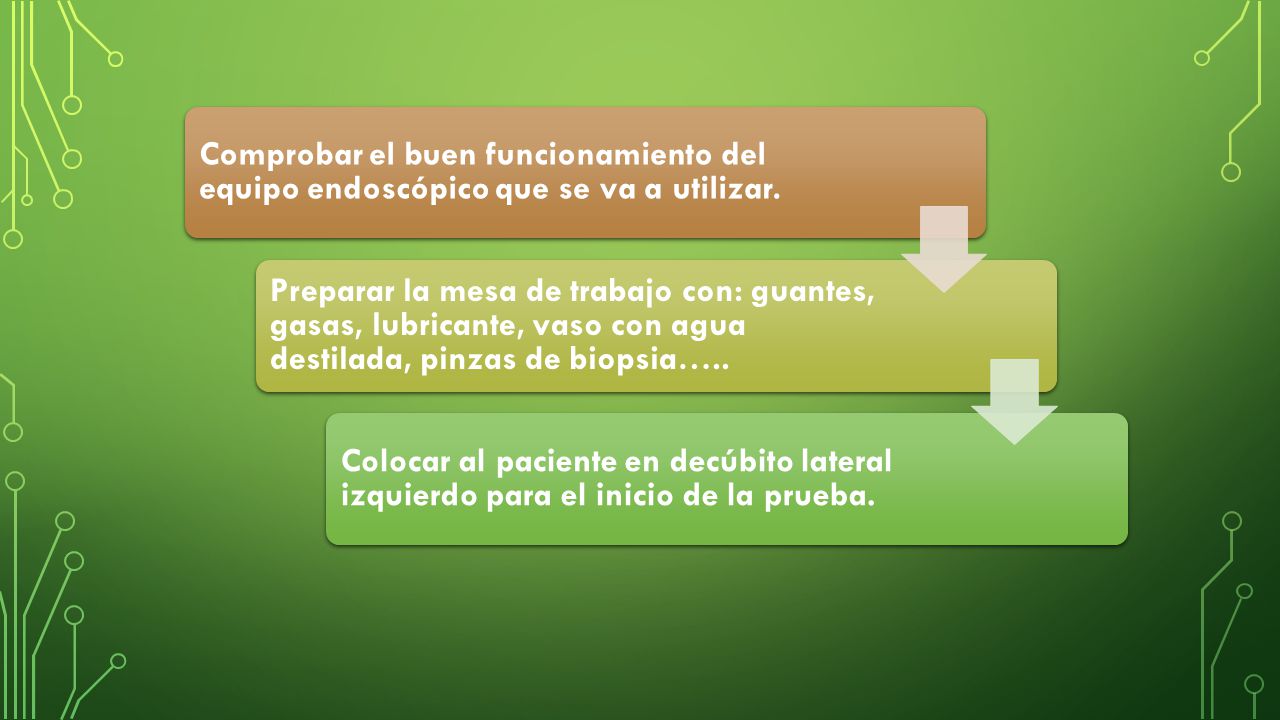 Comprobar el buen funcionamiento del equipo endoscópico que se va a utilizar.