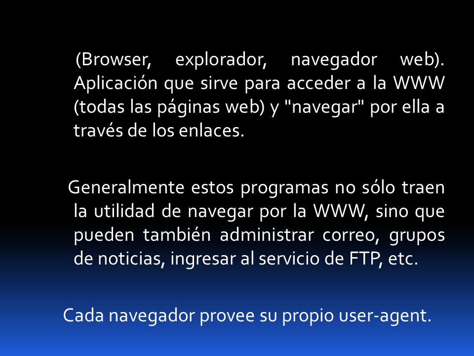 (Browser, explorador, navegador web)