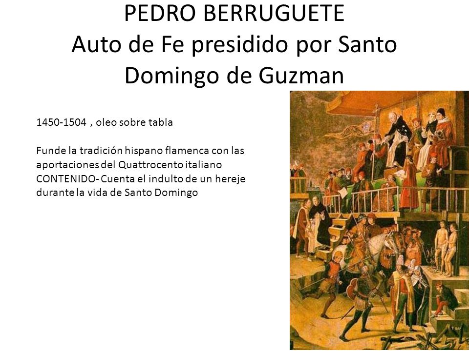 PEDRO BERRUGUETE Auto de Fe presidido por Santo Domingo de Guzman
