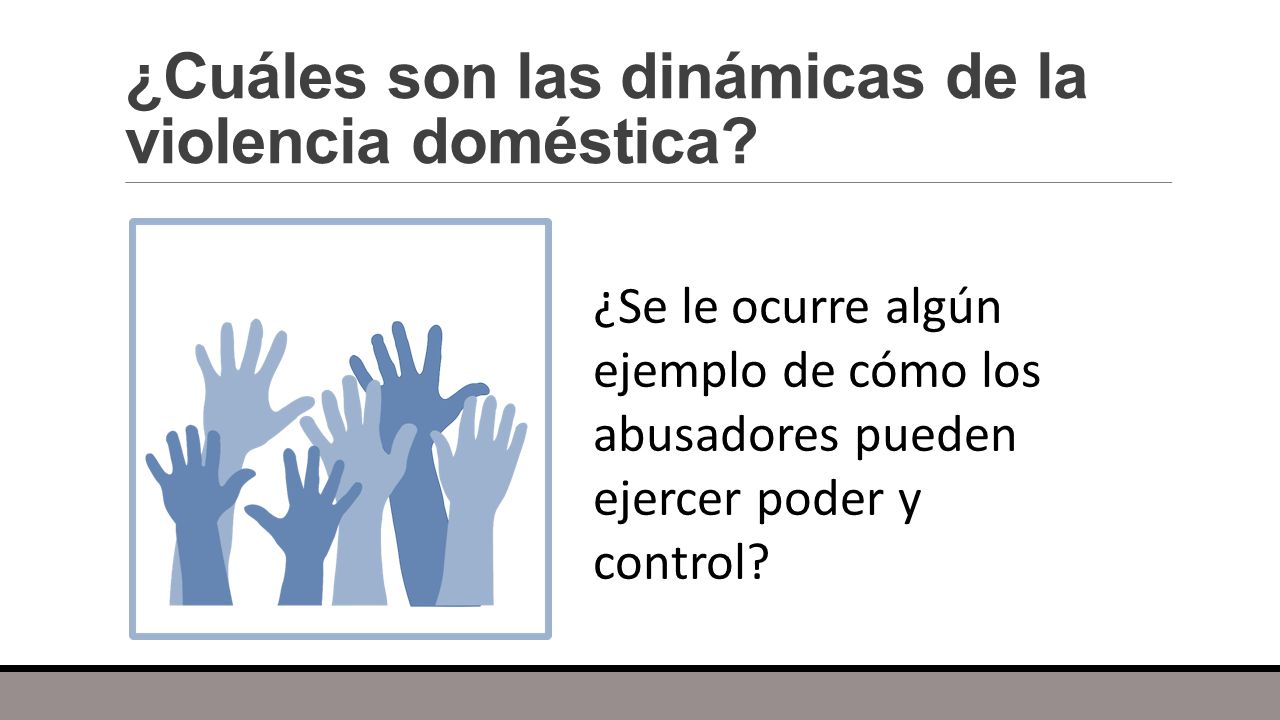 ¿Cuáles son las dinámicas de la violencia doméstica