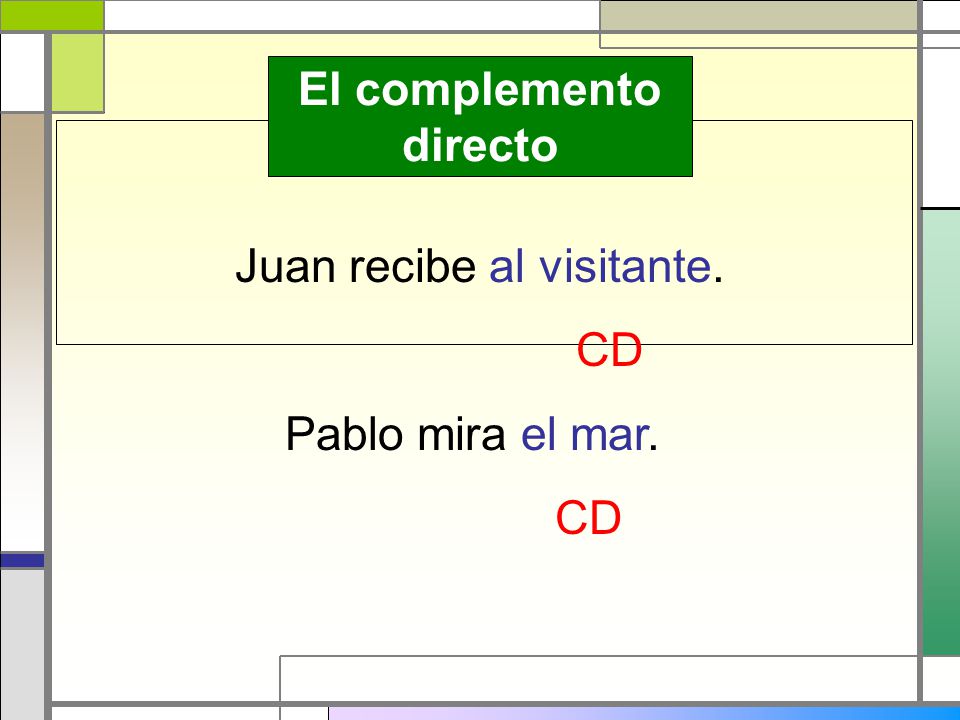 El complemento directo