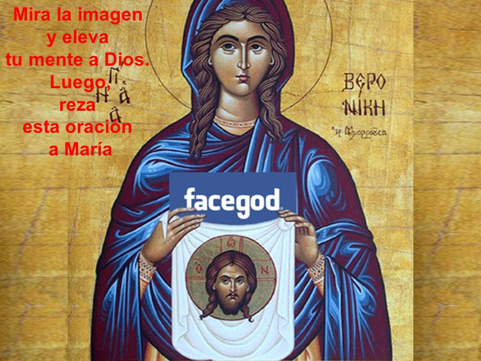 Mira la imagen y eleva tu mente a Dios. Luego, reza esta oración a María