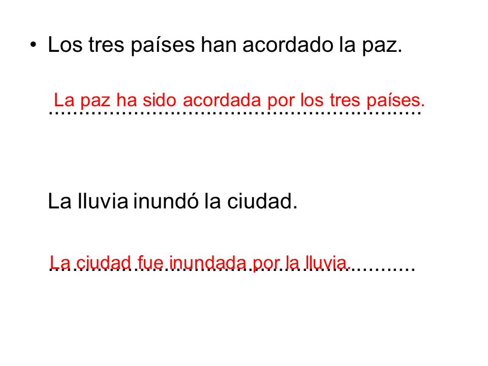 Los tres países han acordado la paz.