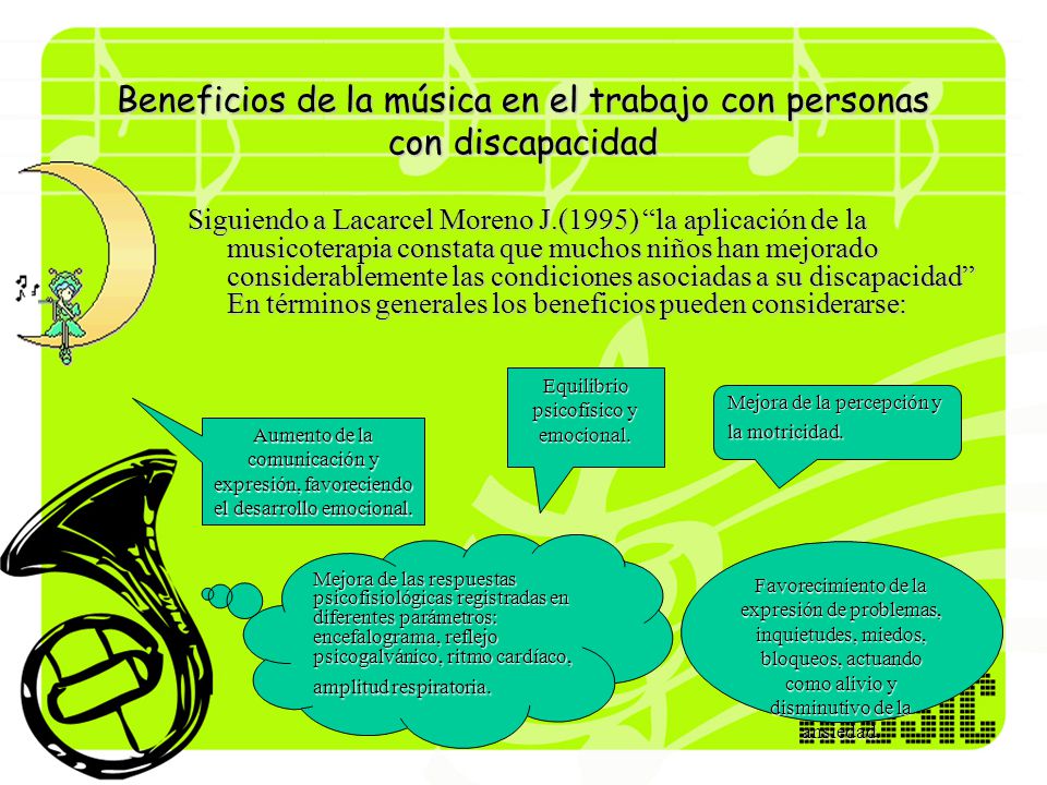 Beneficios de la música en el trabajo con personas con discapacidad