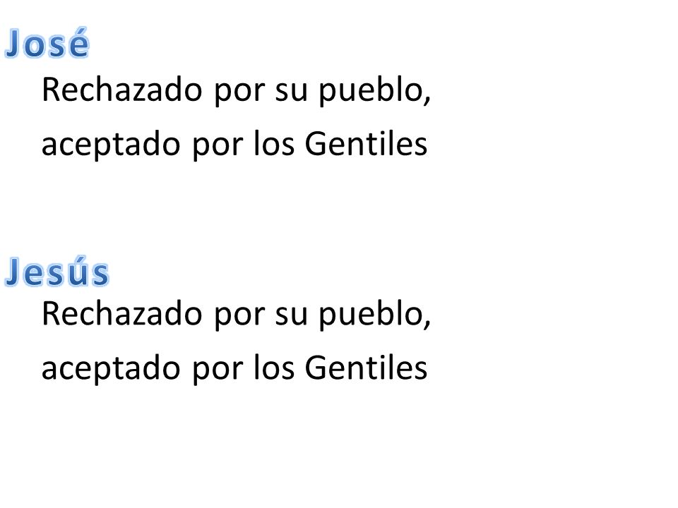 José Jesús Rechazado por su pueblo, aceptado por los Gentiles