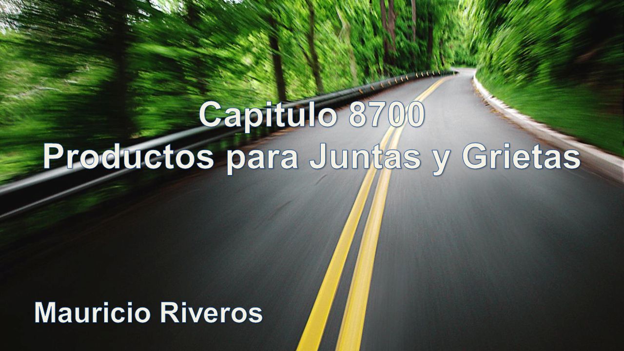 Capitulo 8700 Productos para Juntas y Grietas