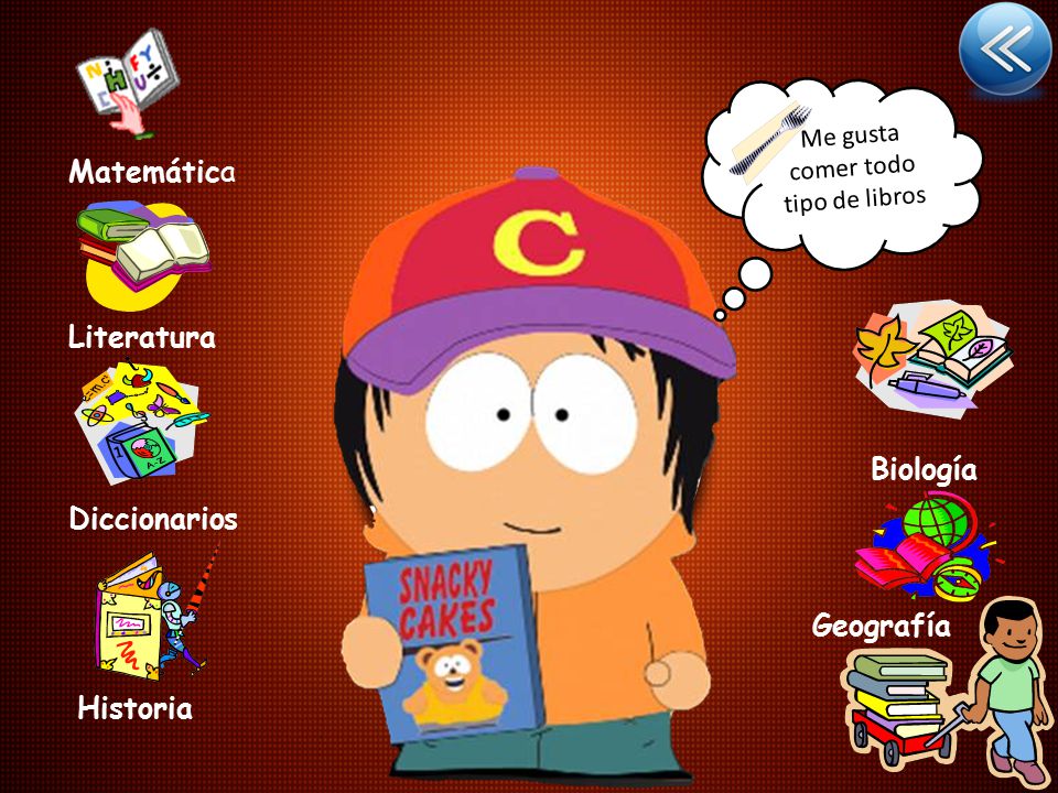 Me gusta comer todo tipo de libros