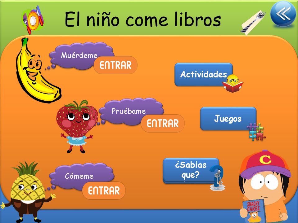 El niño come libros Actividades Juegos ¿Sabias que ¿Sabias que