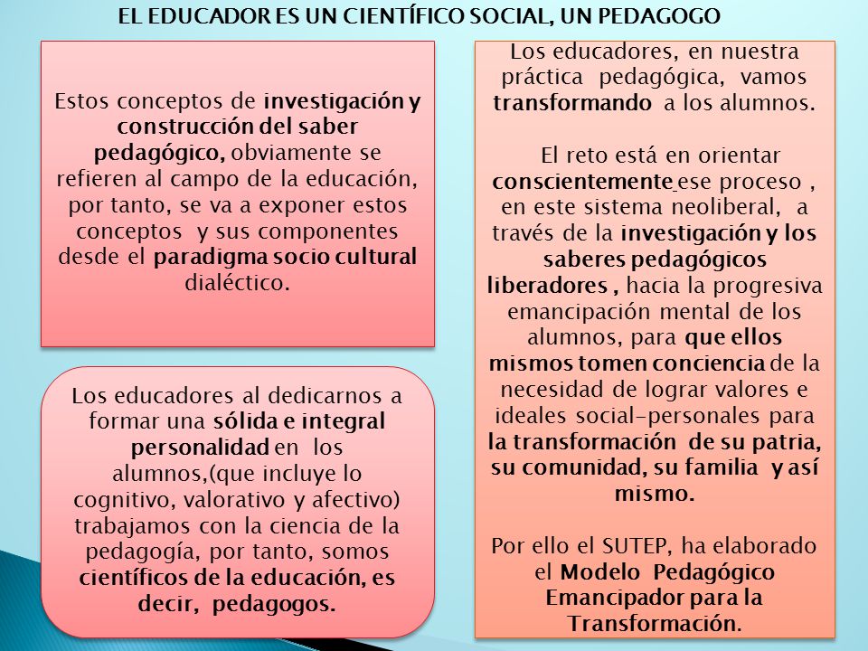 El reto está en orientar conscientemente ese proceso ,