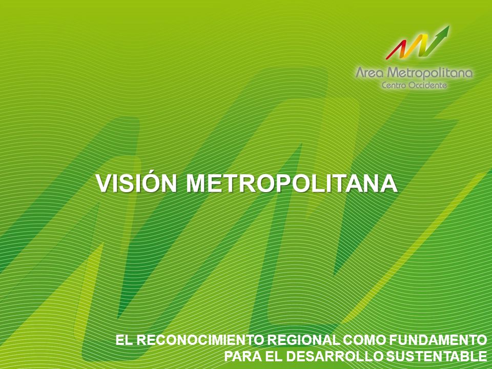 VISIÓN METROPOLITANA EL RECONOCIMIENTO REGIONAL COMO FUNDAMENTO PARA EL DESARROLLO SUSTENTABLE