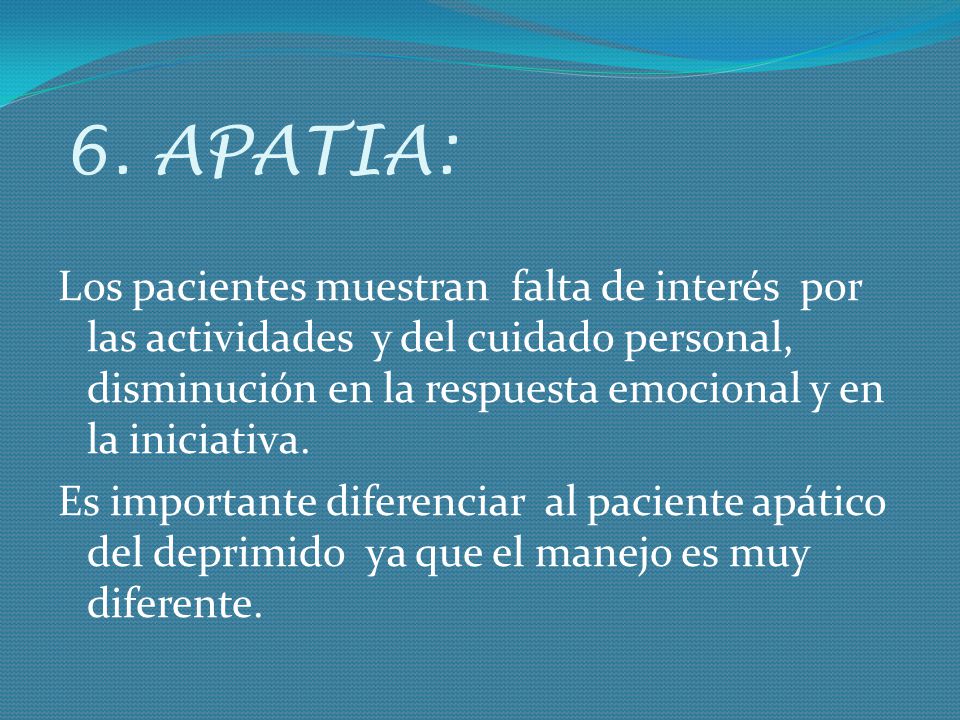 6. APATIA: