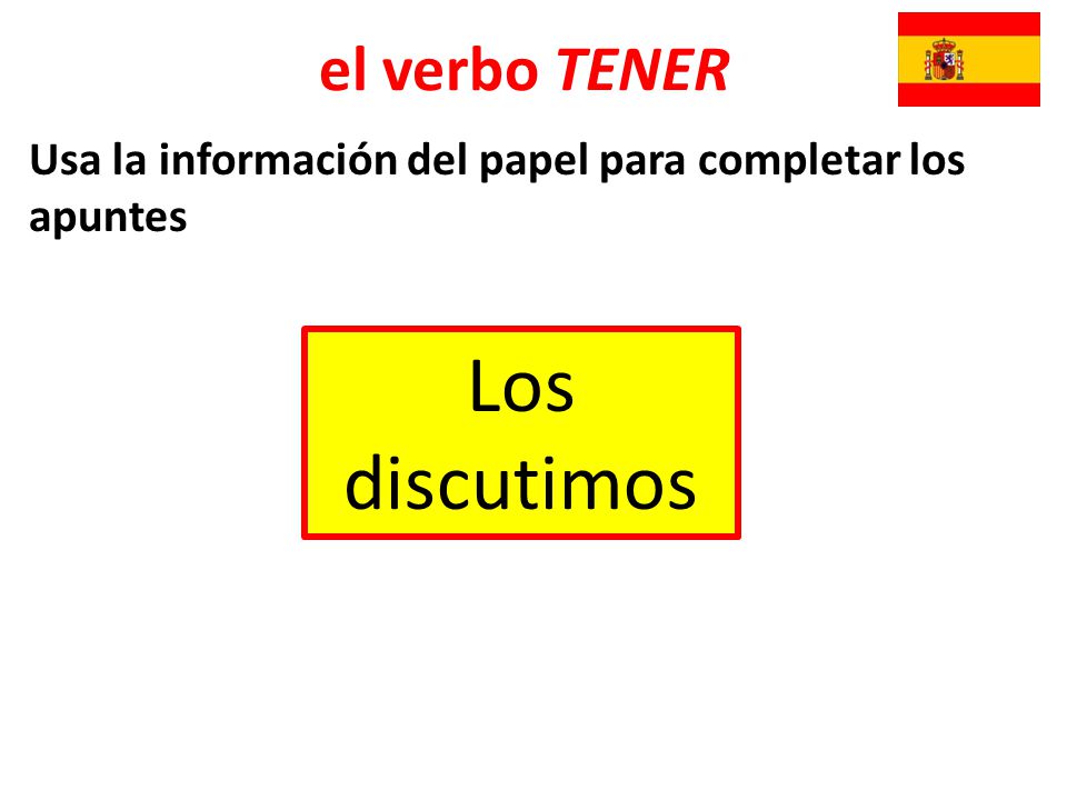 Usa la información del papel para completar los apuntes