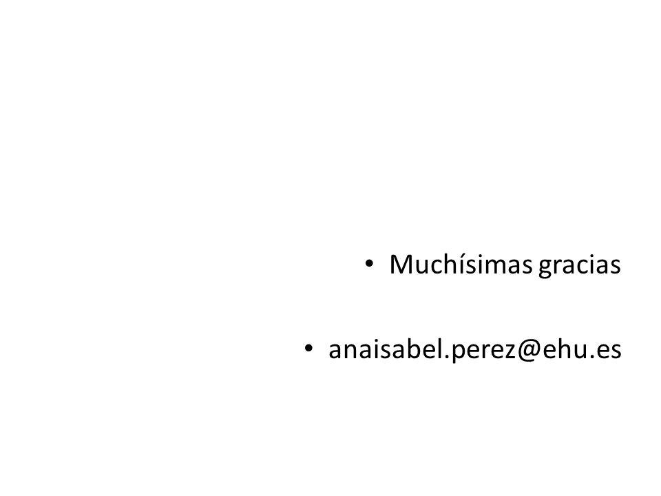 Muchísimas gracias