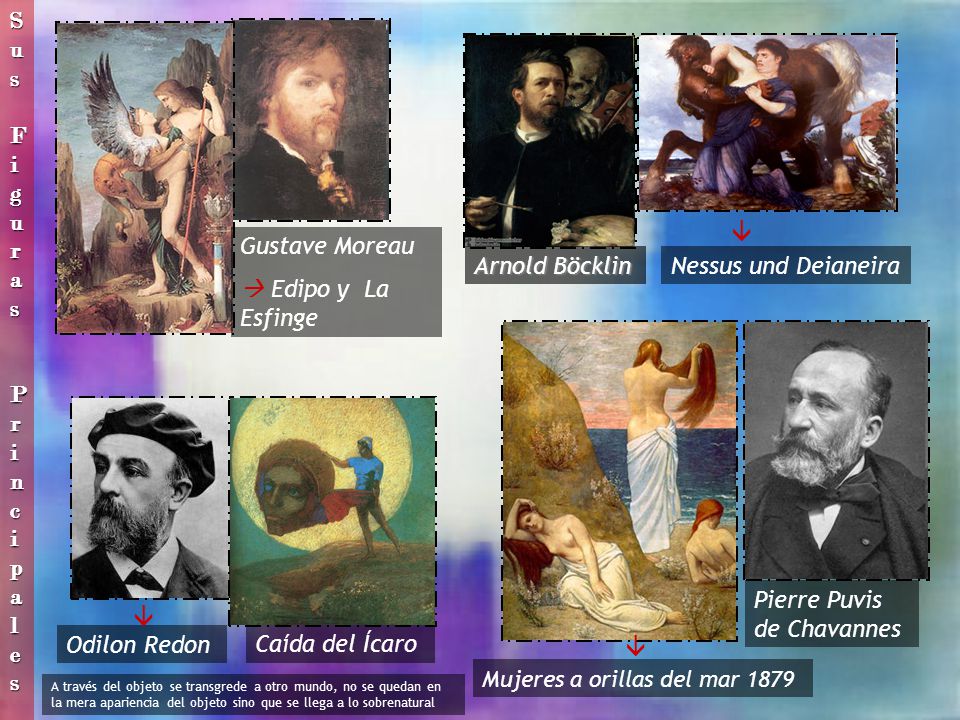 Pierre Puvis de Chavannes  Odilon Redon Caída del Ícaro 