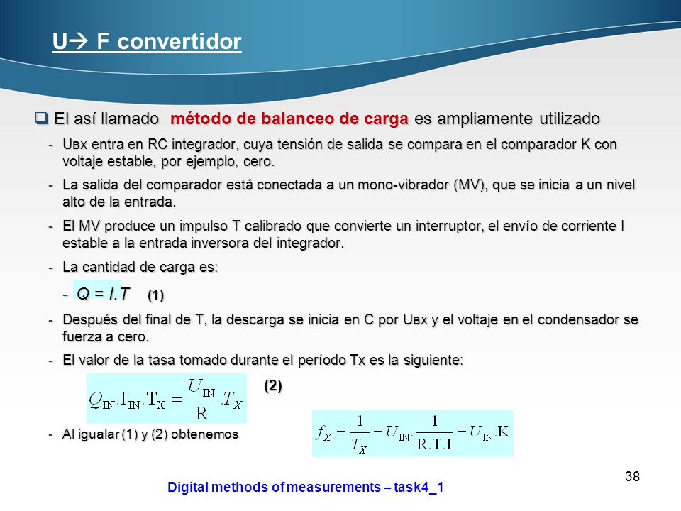 U F convertidor El así llamado método de balanceo de carga es ampliamente utilizado.