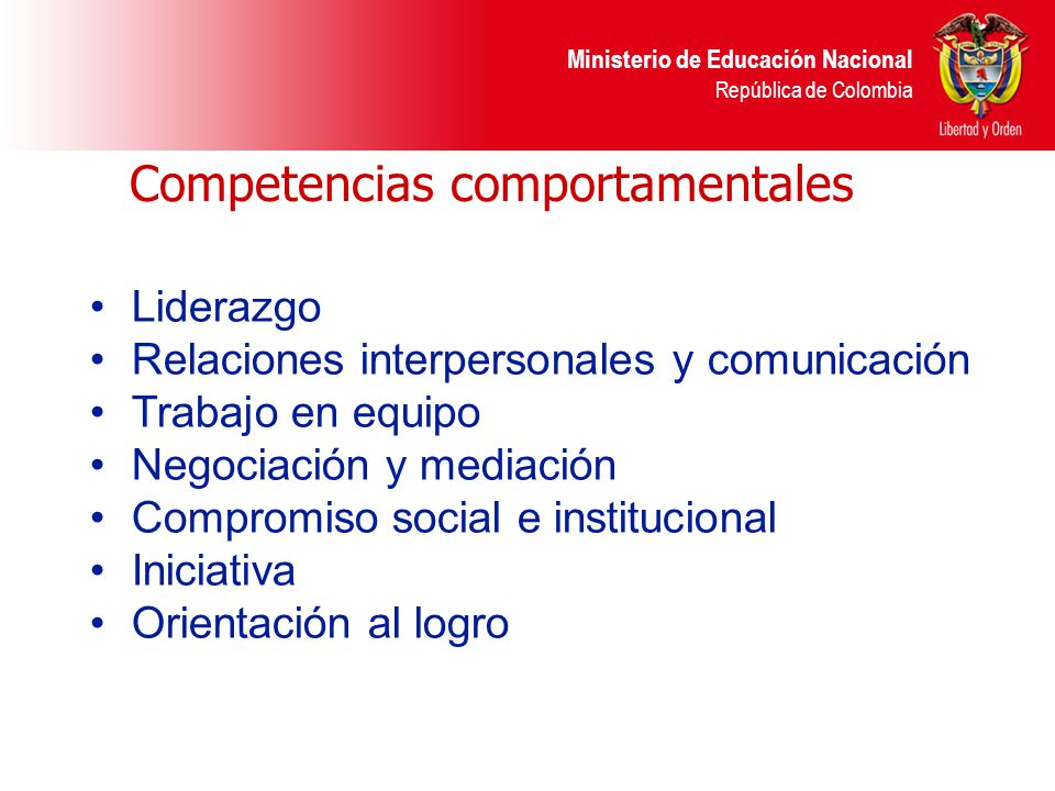 Competencias comportamentales