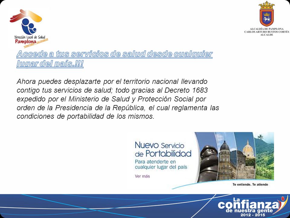 Accede a tus servicios de salud desde cualquier lugar del país.!!!