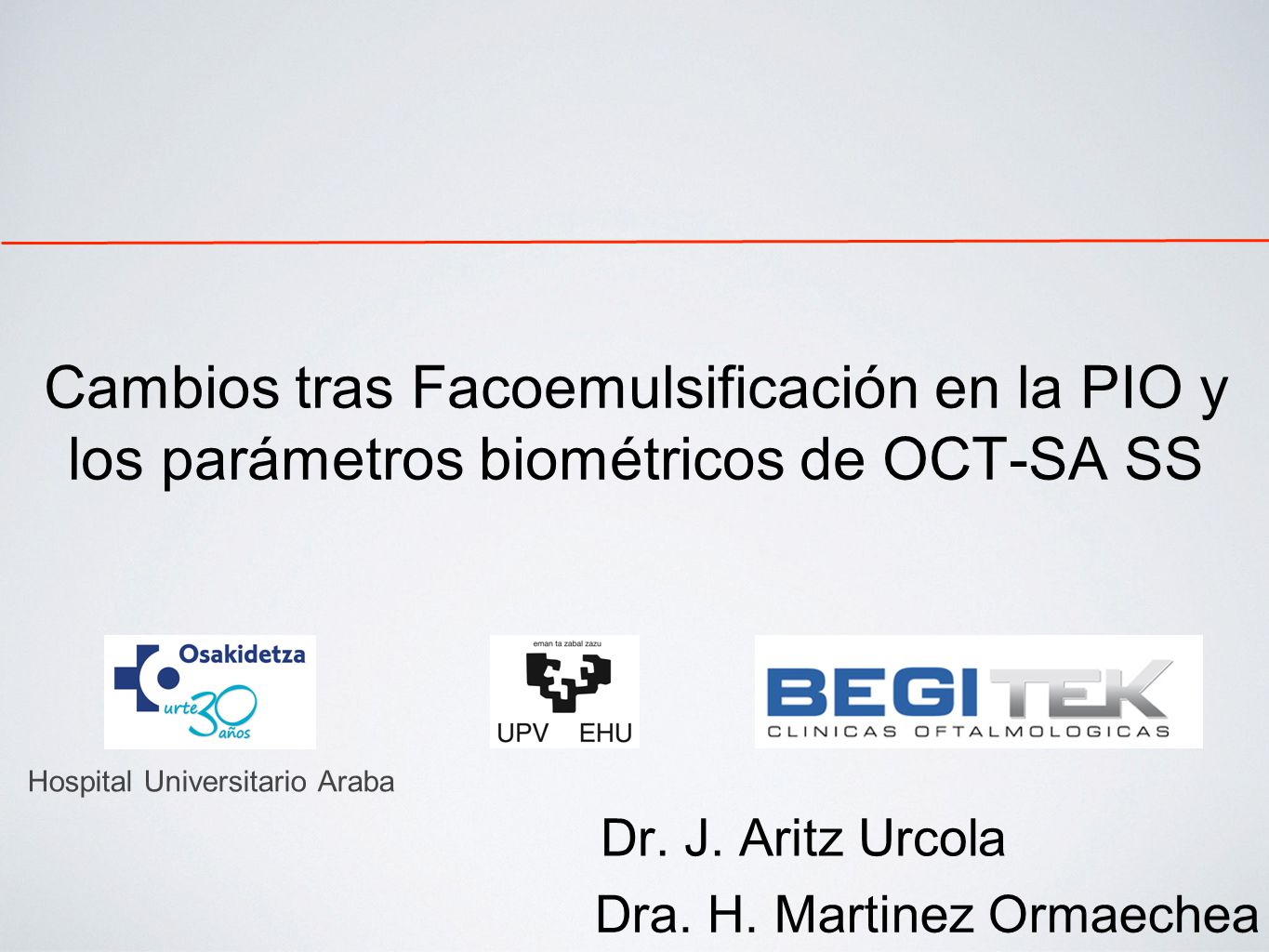 Cambios tras Facoemulsificación en la PIO y los parámetros biométricos de OCT-SA SS